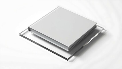 Isolated black leather notebook with a pen on its blank pages, perfect for business or study notes