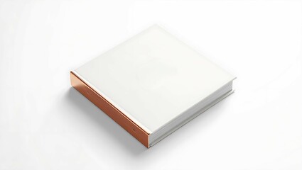 Fototapeta premium An open book with blank pages, isolated on a white background, suggests a world of unwritten knowledge and learning