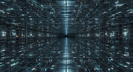 limitless reflective mirror background