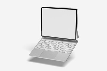 iPad Pro Screen Mockup on White Background