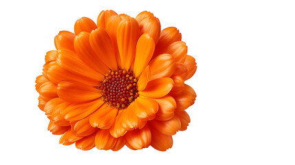 Orange Flower Blossom With Dewy Petals On Transparent Background and Image Details