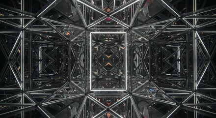 limitless reflective mirror background
