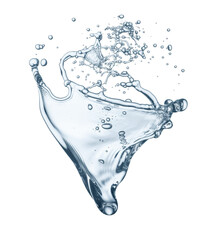 water splash isolated on white background.