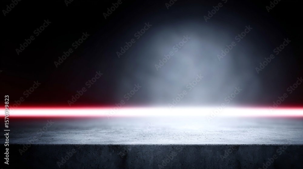 Poster a dramatic background featuring a sleek surface illuminated by a soft glow. the ethereal light creat