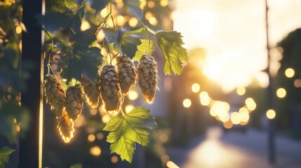 Golden Hour Hops: Capturing the Beauty of Brewing Ingredients in Sunset Light