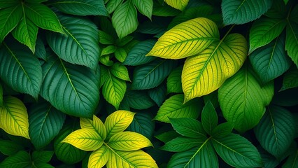 Vibrant Tropical Foliage