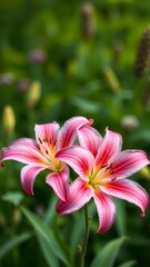 Delicate Lilies in Gentle Light