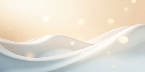 Fresh white milk is pouring into a glass, creating a dynamic splash and crown, highlighting the healthy dairy liquid in motion