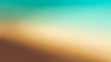 Fototapeta premium Abstract Teal Brown Gradient Background Blurred Hues Soft Colors,