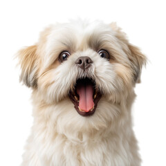 Shih Tzu Dog Photoshoot White Brown Fur