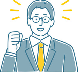 応援している男性パーソン