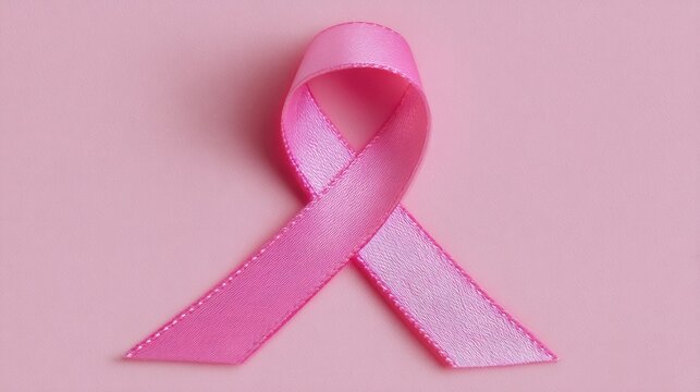 The Pink Ribbon Symbolizing Breast Cancer Awareness and Support