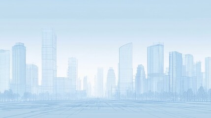 Fototapeta premium An architectural layout illustrating modern urban development.