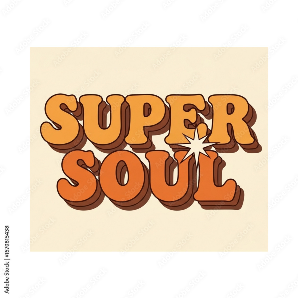 Fototapete retro-styled text design featuring the words 