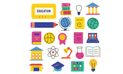  Education Icon Set