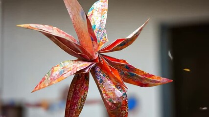 Colorful Origami Star - Powered by Adobe