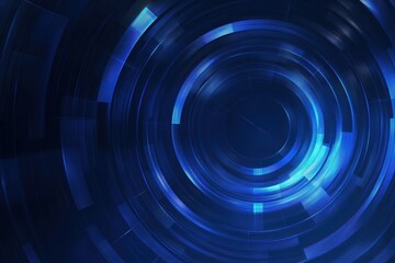 Abstract blue circle design with geometric lines for modern digital backgrounds