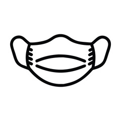 Mask icons. medical masks icons set. isolated on white