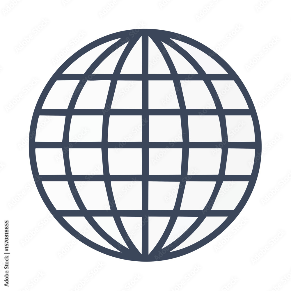 Poster global network graphic depicting worldwide web with white grid on dark background conveys connection