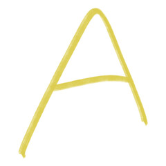 Hand drawing doodle abjad font unique ugly