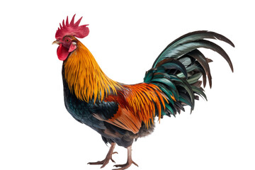 Fototapeta premium rooster isolated on white background