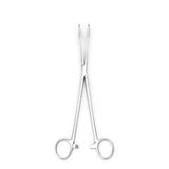 Surgical Forceps , Medical Instrument Illustration  , 3d render, transparent background, PNG