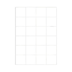 Grid of squares outline isolated on transparent background