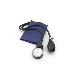 Sphygmomanometer, Essential Blood Pressure Monitoring Tool , 3d render, transparent background, PNG