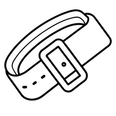 Buckle line art vector