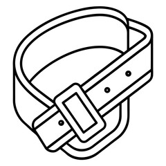 Buckle line art vector