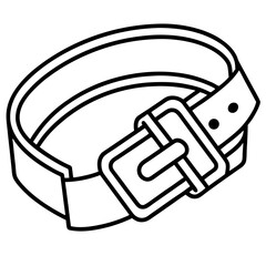 Buckle line art vector