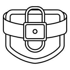 Buckle line art vector