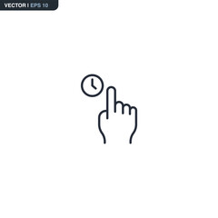Tap and Hold Gesture Icon