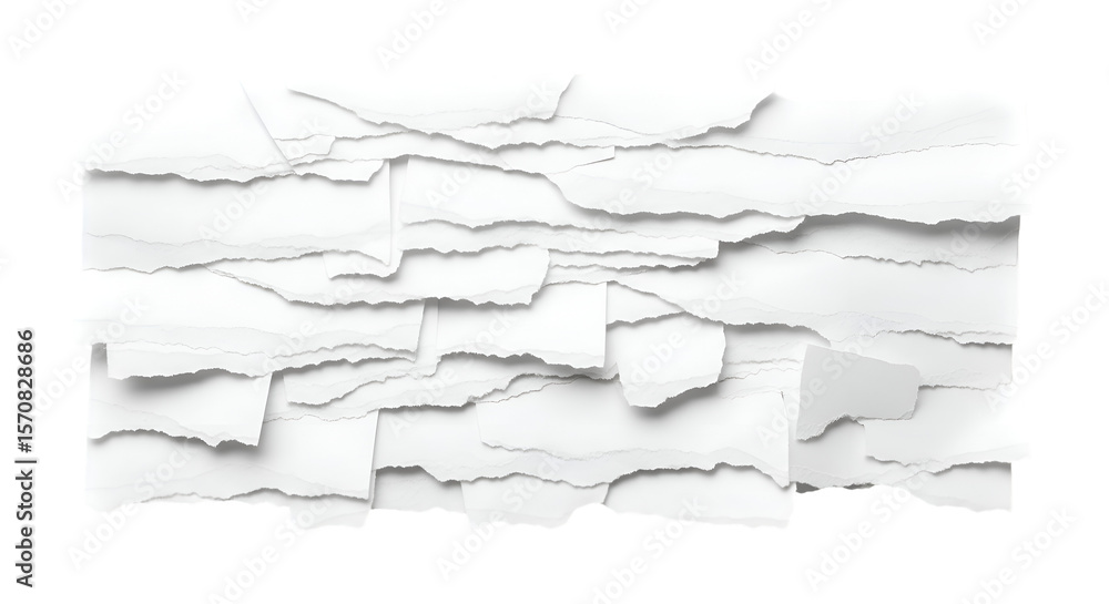 Poster create torn paper textures with transparent background