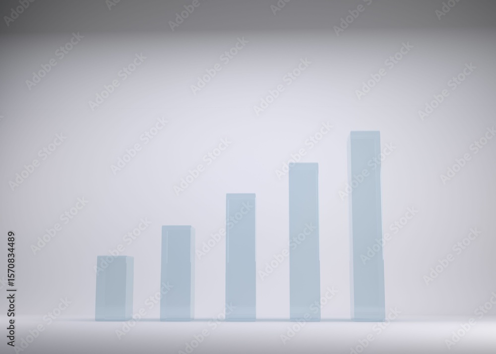 Poster abstract image of bar graph