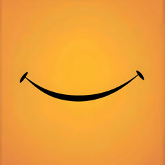 Simple smiling mouth graphic, positive emotion,  background. Possible use stock photo