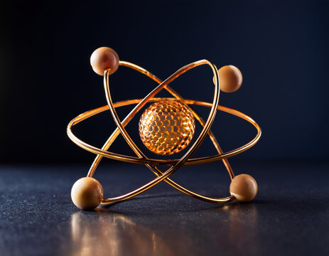 Colorful Atomic Structure Representation Against a Dark Background