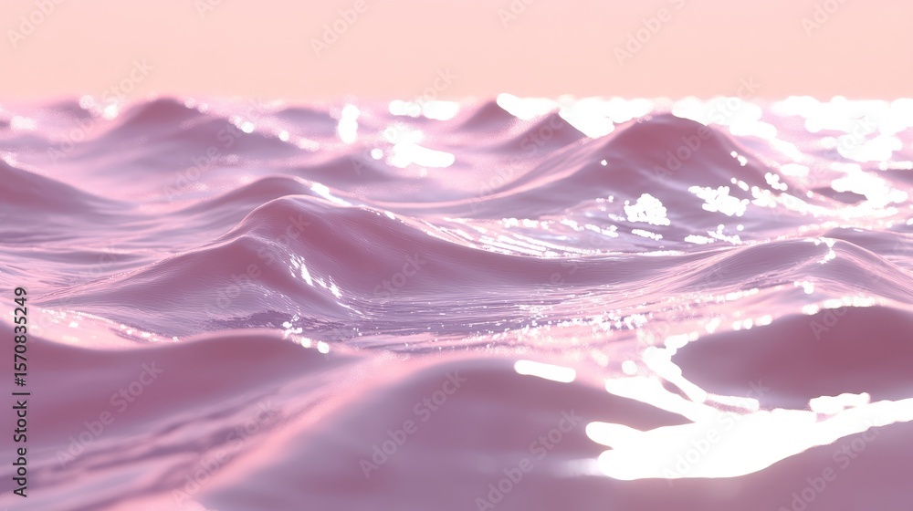 Poster elegant gradient with sparkling accents and abstract softness in fluid dynamic scenery on horizon