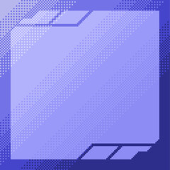 Blue Gradient Glowing Futuristic Cover Background, Pixel Art Style