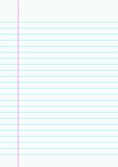 Full frame shot of blank single line page with copy space