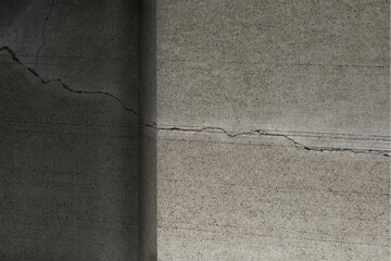 Full frame shot of cracked steps