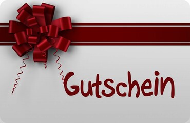 Gift card with festive bow