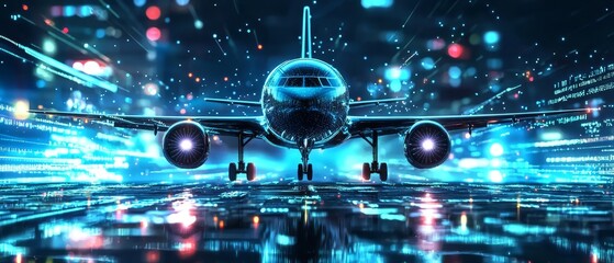 A glimpse into the future of air travel with cutting-edge aircraft design.