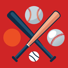 baseball ball and bat