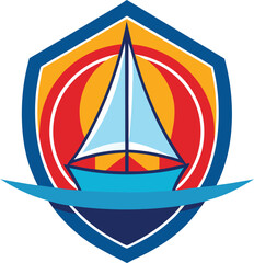 sailing boat vector illustration