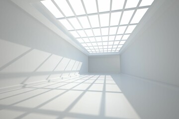 Room with windows at ceiling