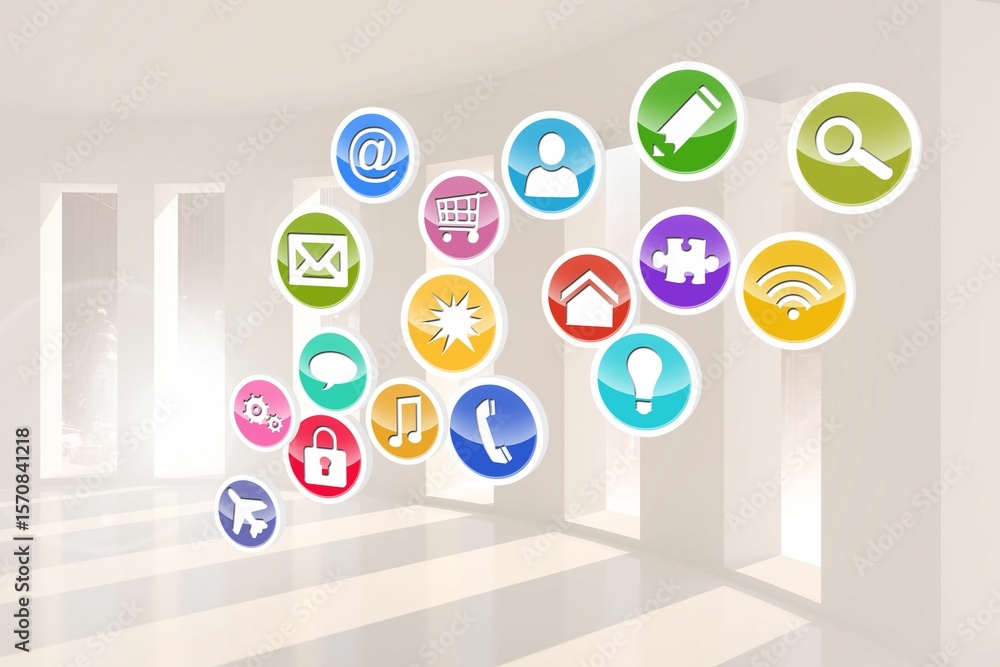 Poster computing application icons
