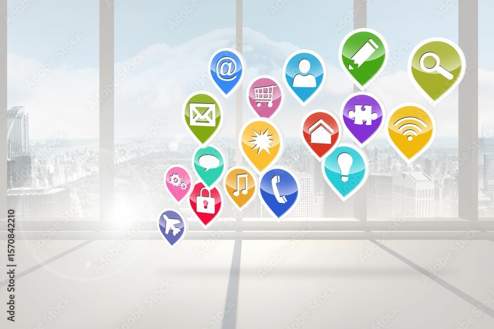 Poster computing application icons