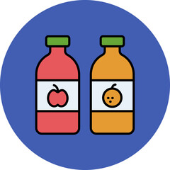 Juice bottles Icon