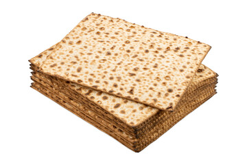 Matzo traditional jewish bread. Matzah, matzo, matzos. Matzoh, the jewish easter bread isolated on white 